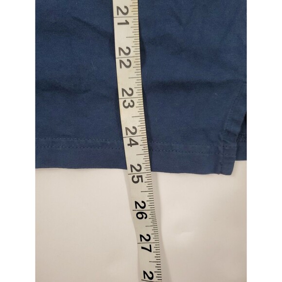 Adidas Hoodie t-shirt Kids Large Adult SM Blue Pull Over Cotton.‎  Athleisure - Picture 7 of 7